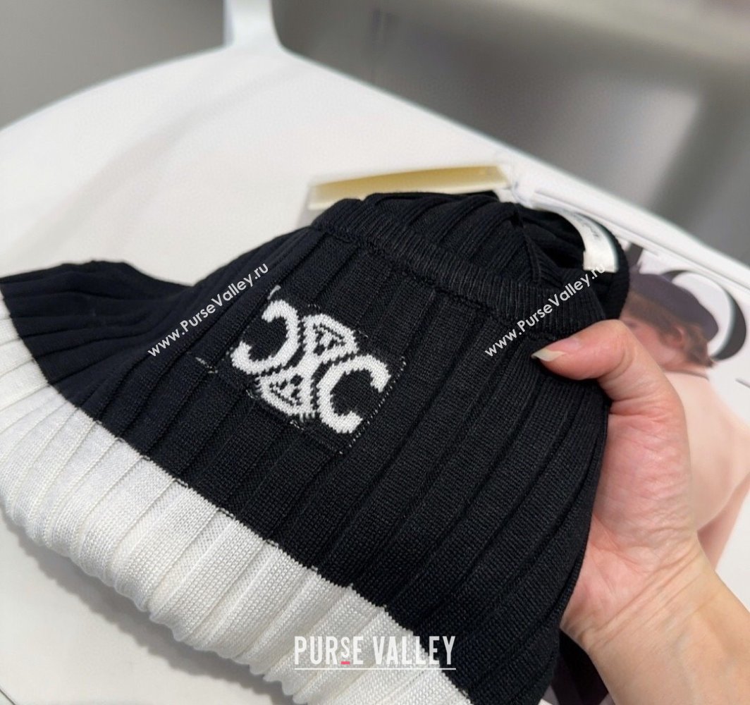 Celine Knit Vest Black 2025 0314 (SHI-250314055)