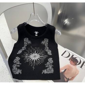 Dior Embroidered Vest Black 2025 0314 (SHI-250314038)