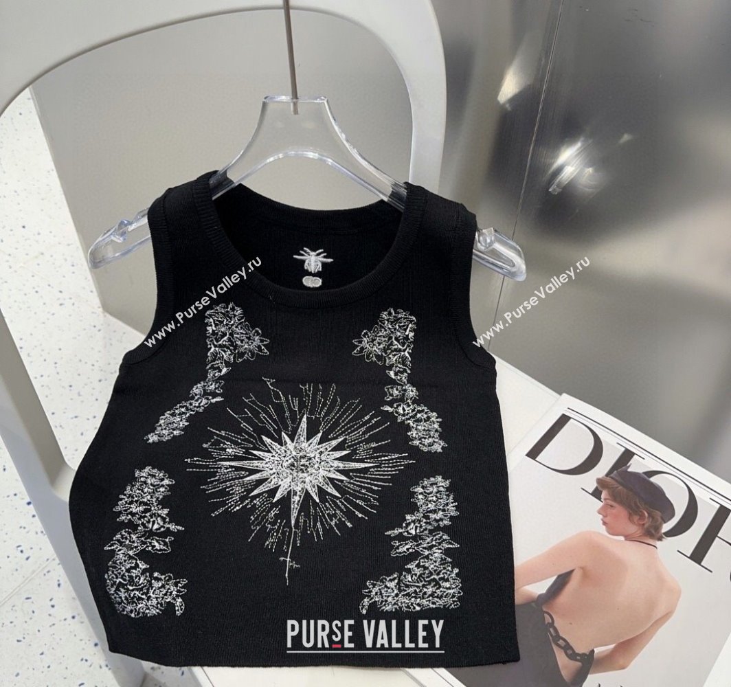 Dior Embroidered Vest Black 2025 0314 (SHI-250314038)
