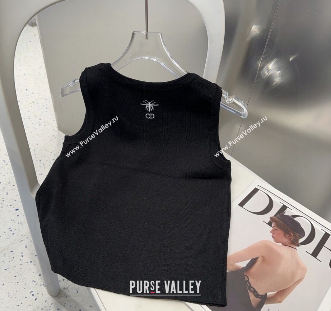 Dior Embroidered Vest Black 2025 0314 (SHI-250314038)