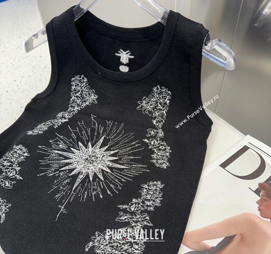 Dior Embroidered Vest Black 2025 0314 (SHI-250314038)