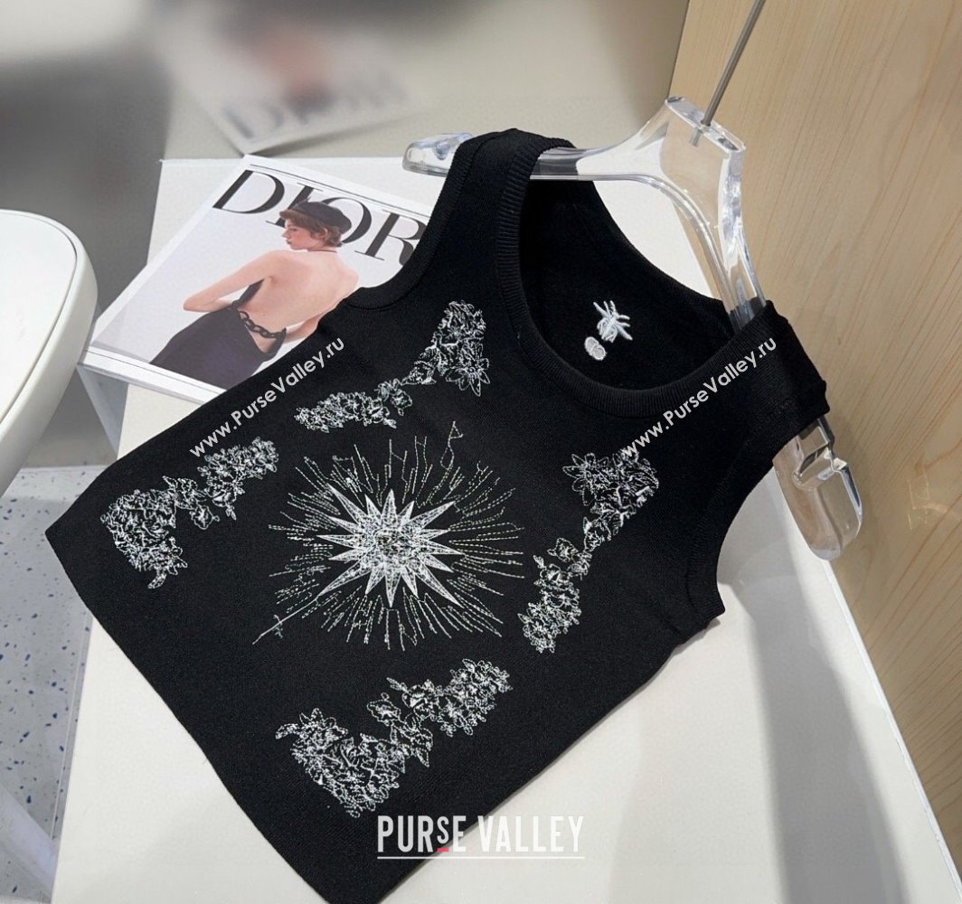 Dior Embroidered Vest Black 2025 0314 (SHI-250314038)