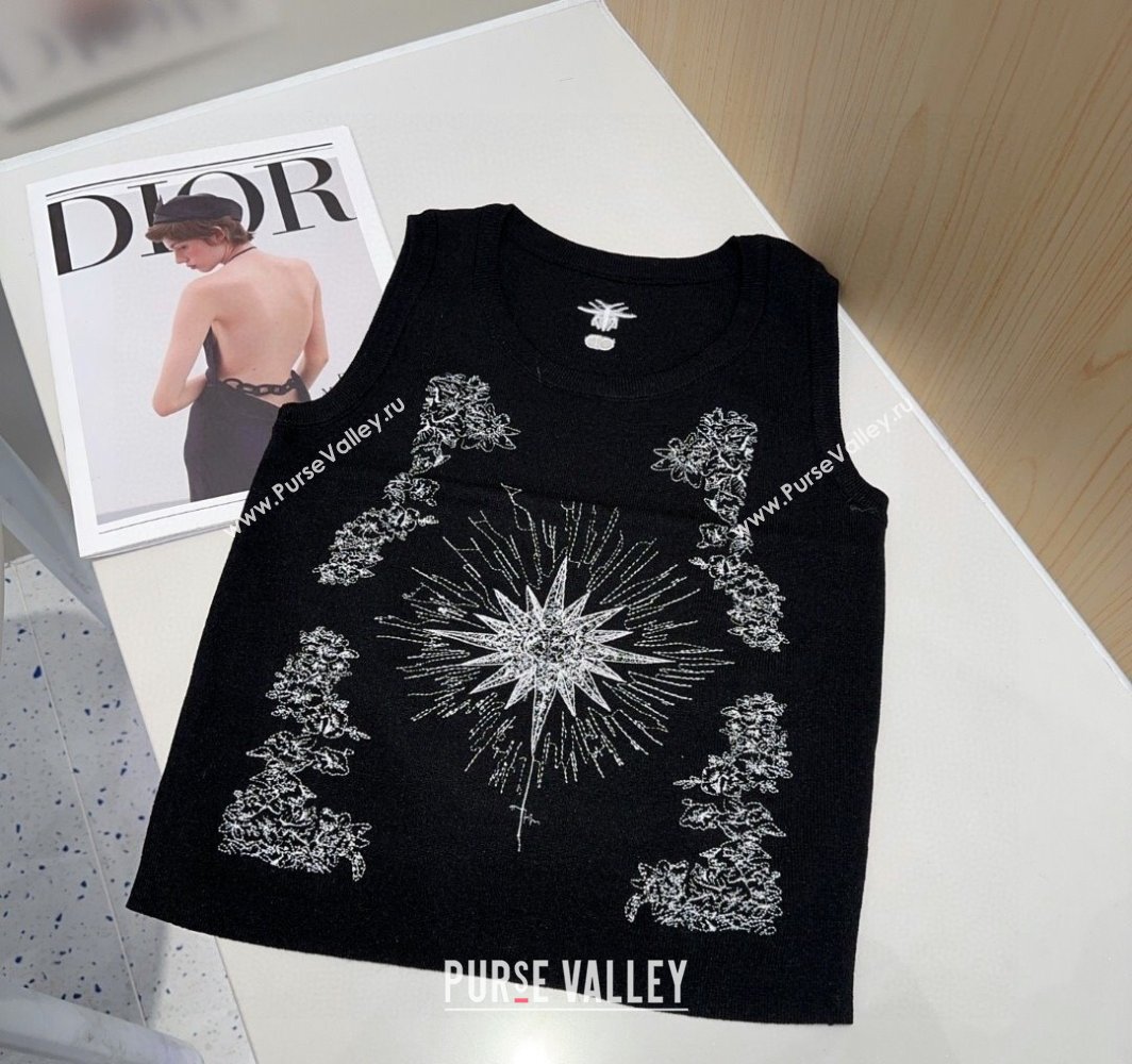 Dior Embroidered Vest Black 2025 0314 (SHI-250314038)