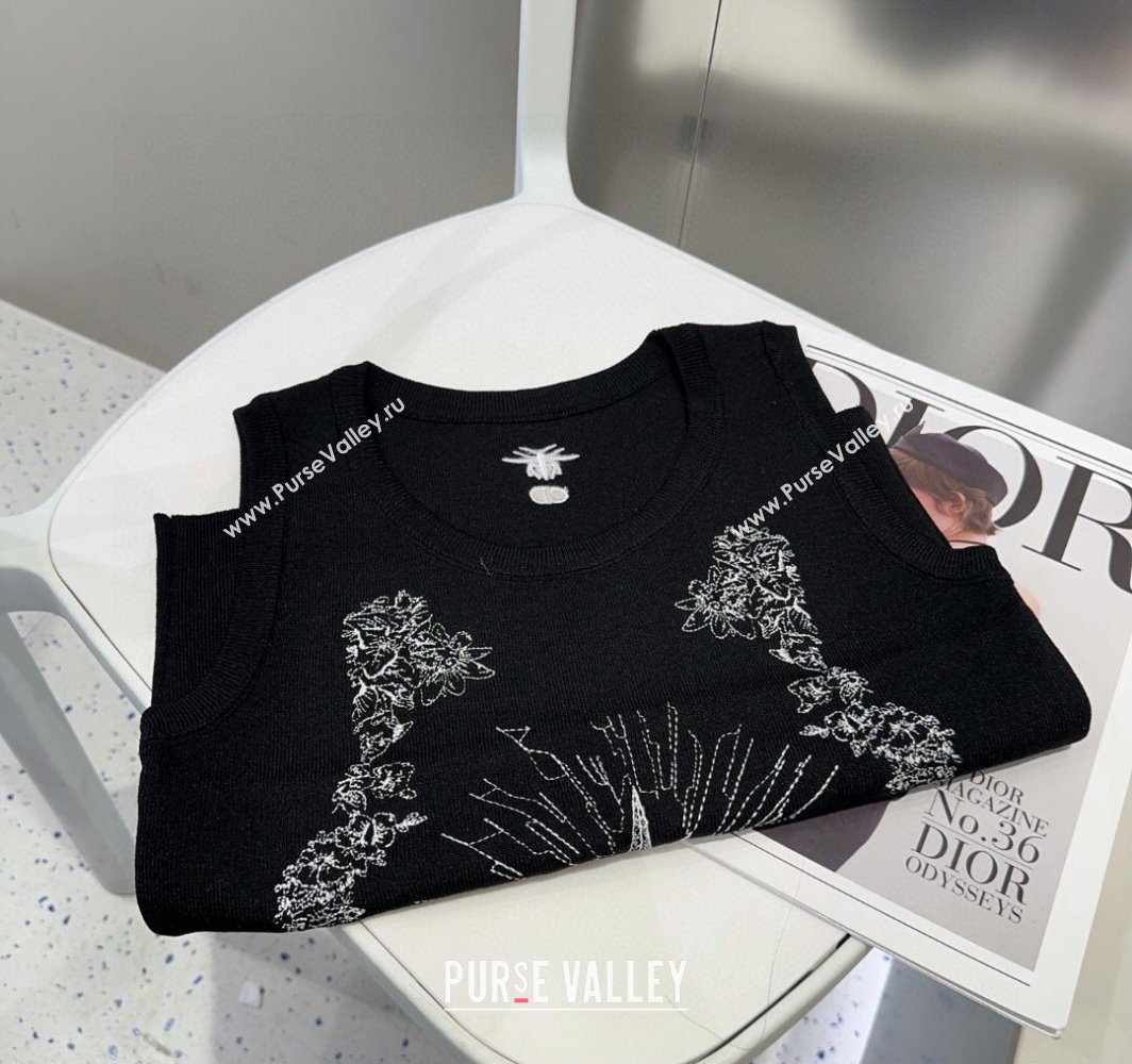Dior Embroidered Vest Black 2025 0314 (SHI-250314038)