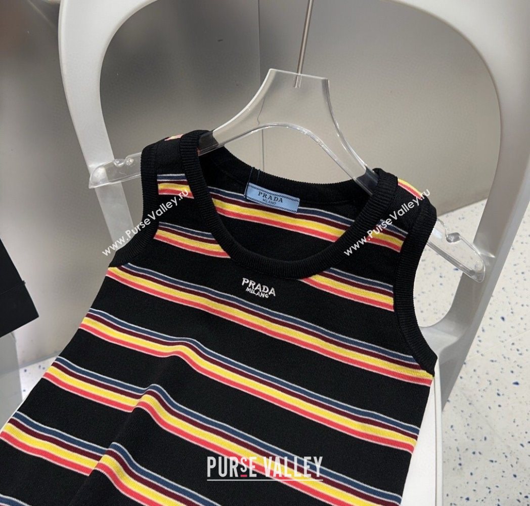 Prada Striped Vest Black 2025 0911 (XMN-250911068)