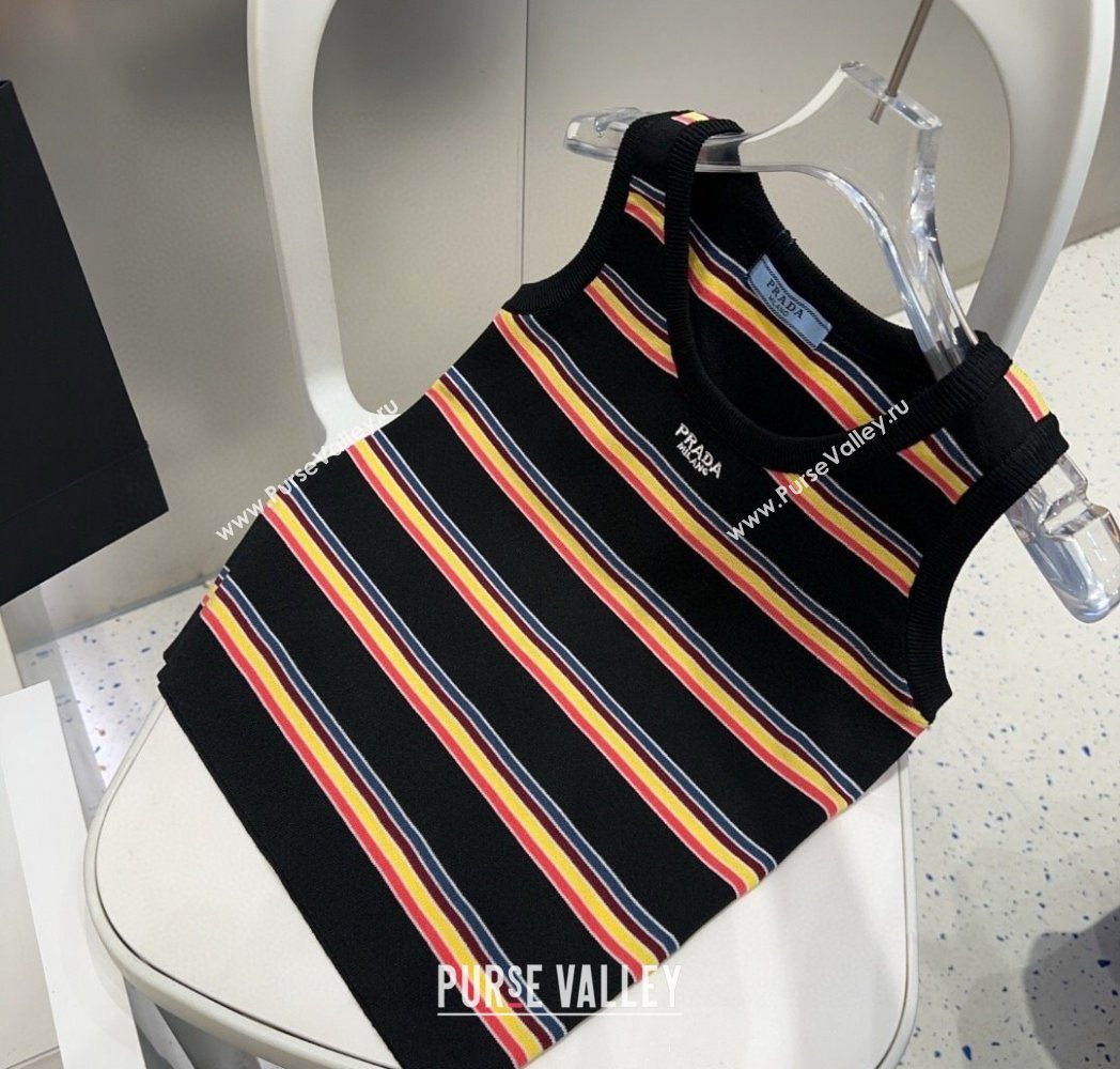 Prada Striped Vest Black 2025 0911 (XMN-250911068)