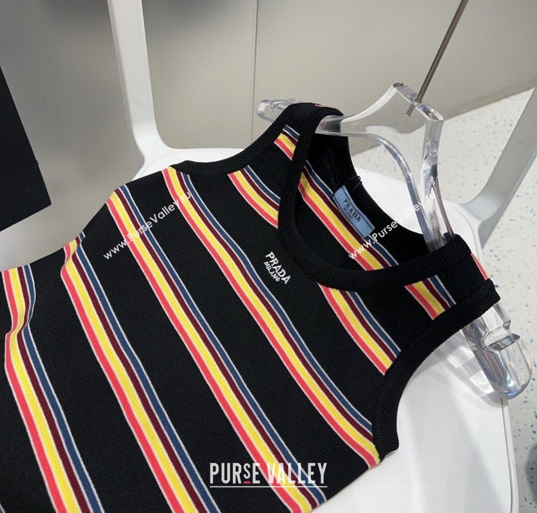 Prada Striped Vest Black 2025 0911 (XMN-250911068)