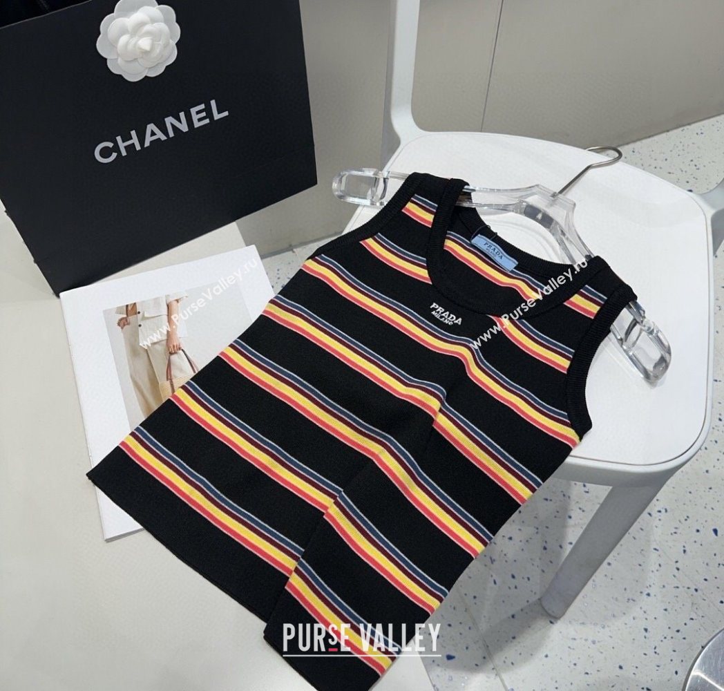 Prada Striped Vest Black 2025 0911 (XMN-250911068)