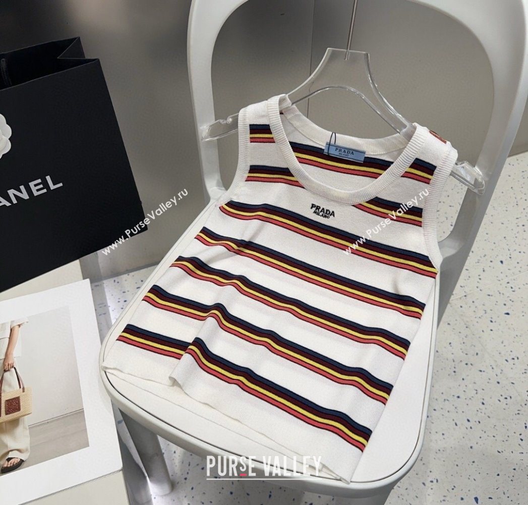 Prada Striped Vest White 2025 0911 (XMN-250911067)