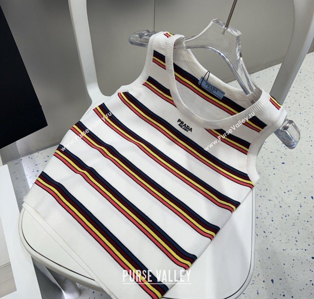 Prada Striped Vest White 2025 0911 (XMN-250911067)