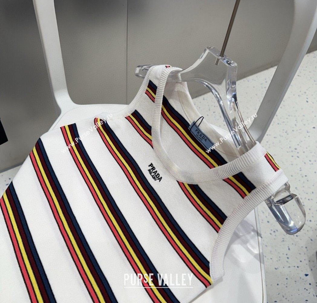 Prada Striped Vest White 2025 0911 (XMN-250911067)