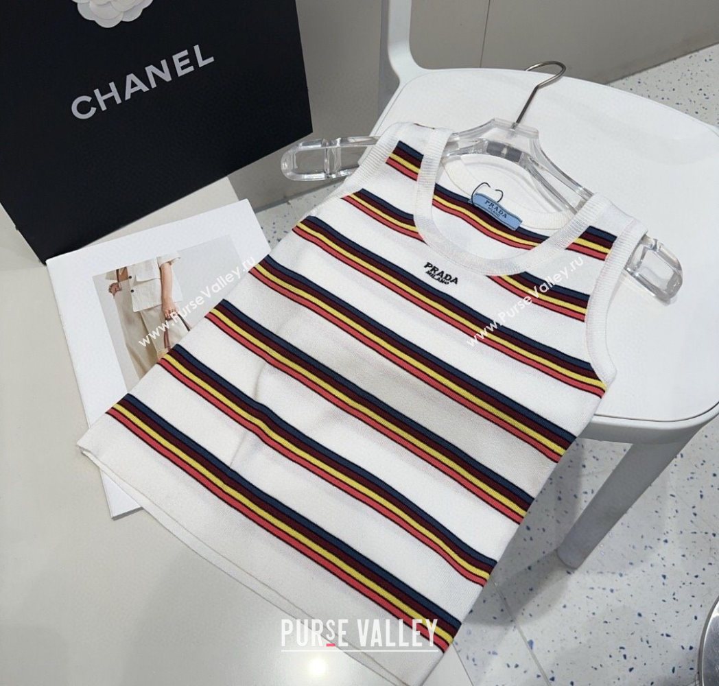 Prada Striped Vest White 2025 0911 (XMN-250911067)