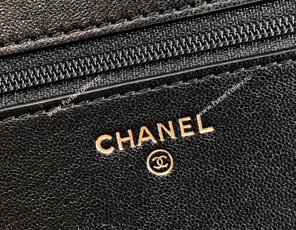 Chanel 19 Lambskin Wallet on Chain WOC AP0957 Black/Matte Silver/Light Gold/Aged Gold 2022 (JY-22022870)