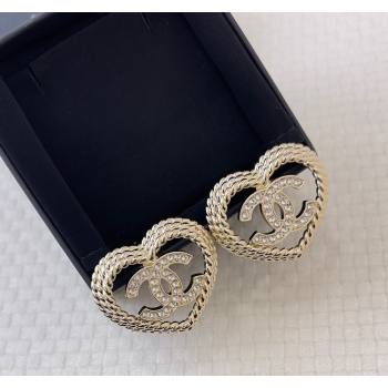 Chanel Chain Heart Earrings 2024 0821 (YF-240821050)