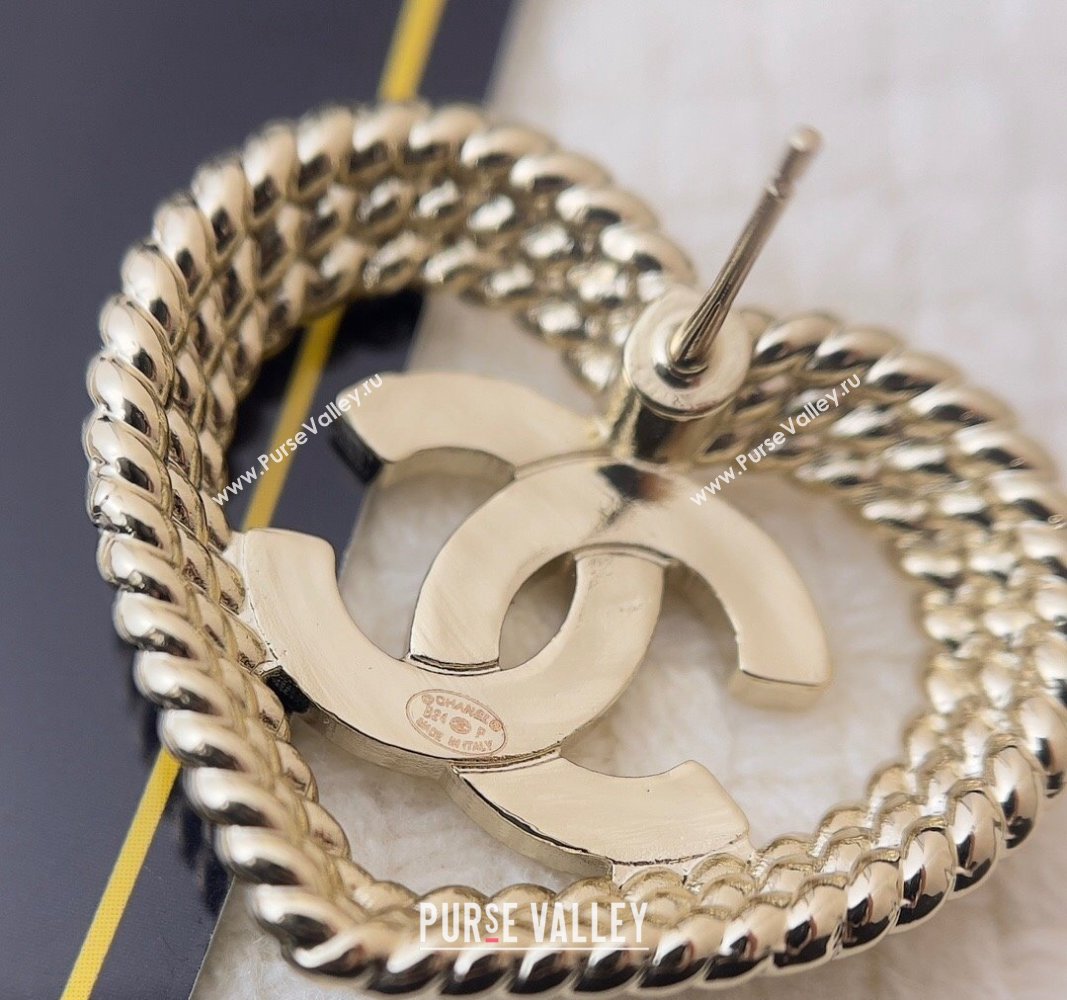 Chanel Chain Heart Earrings 2024 0821 (YF-240821050)