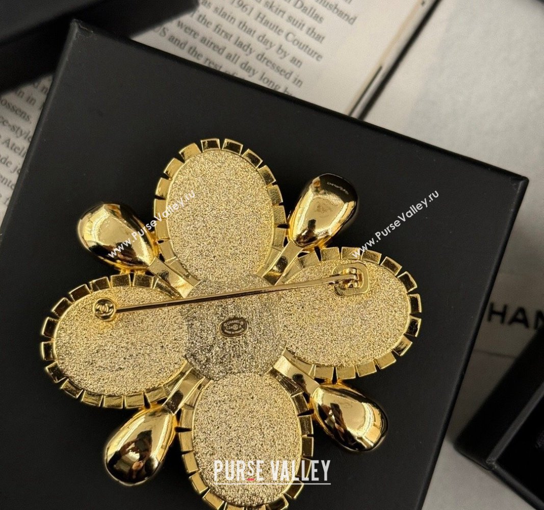 Chanel Bloom Brooch Grey 2024 ABD910 (YF-240821006)