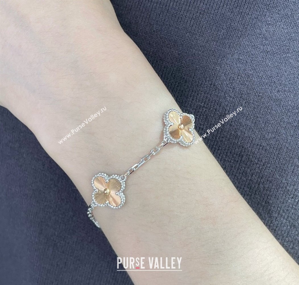 Van Cleef Arpels Alhambra Bracelet, 5 Motifs 6 Colors 2024 1127 (YF-241127037)