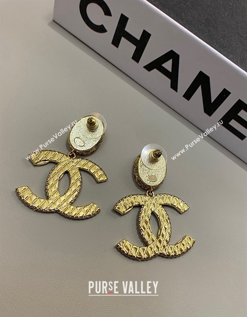 Chanel CC Short Earrings Red 2024 1126 08 (YF-241126008)