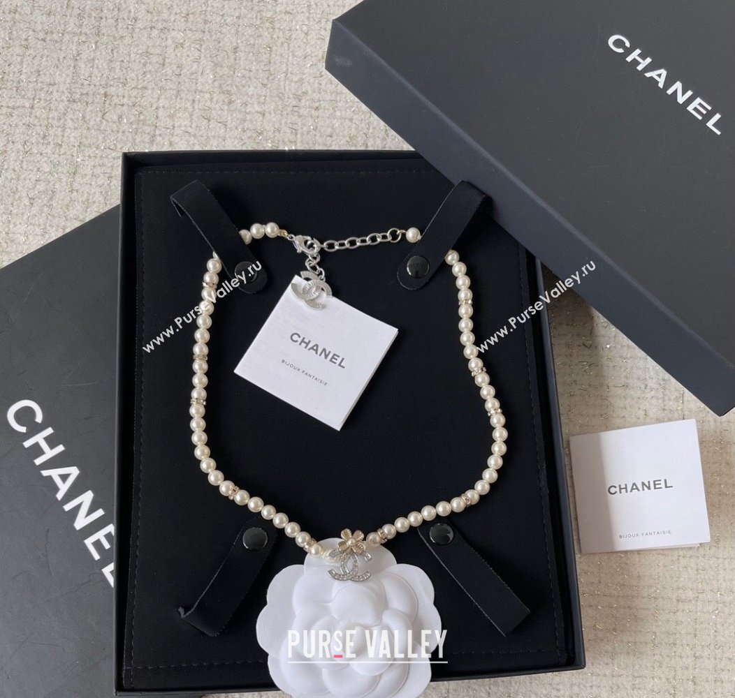 Chanel Pealrs Necklace with CC Pendant 2024 1126 11 (YF-241126011)