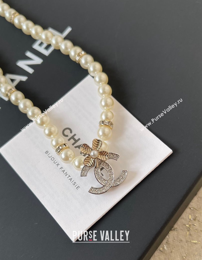 Chanel Pealrs Necklace with CC Pendant 2024 1126 11 (YF-241126011)