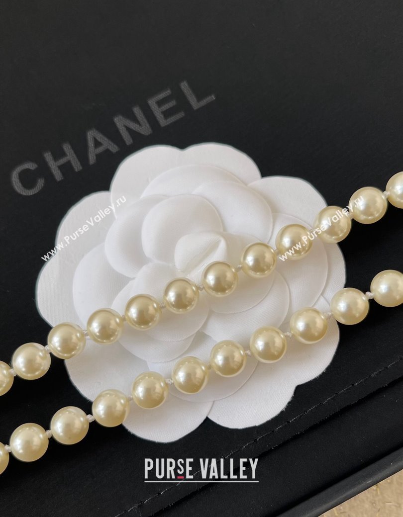 Chanel Pealrs Long Necklace with Bow 2024 1126 12 (YF-241126012)