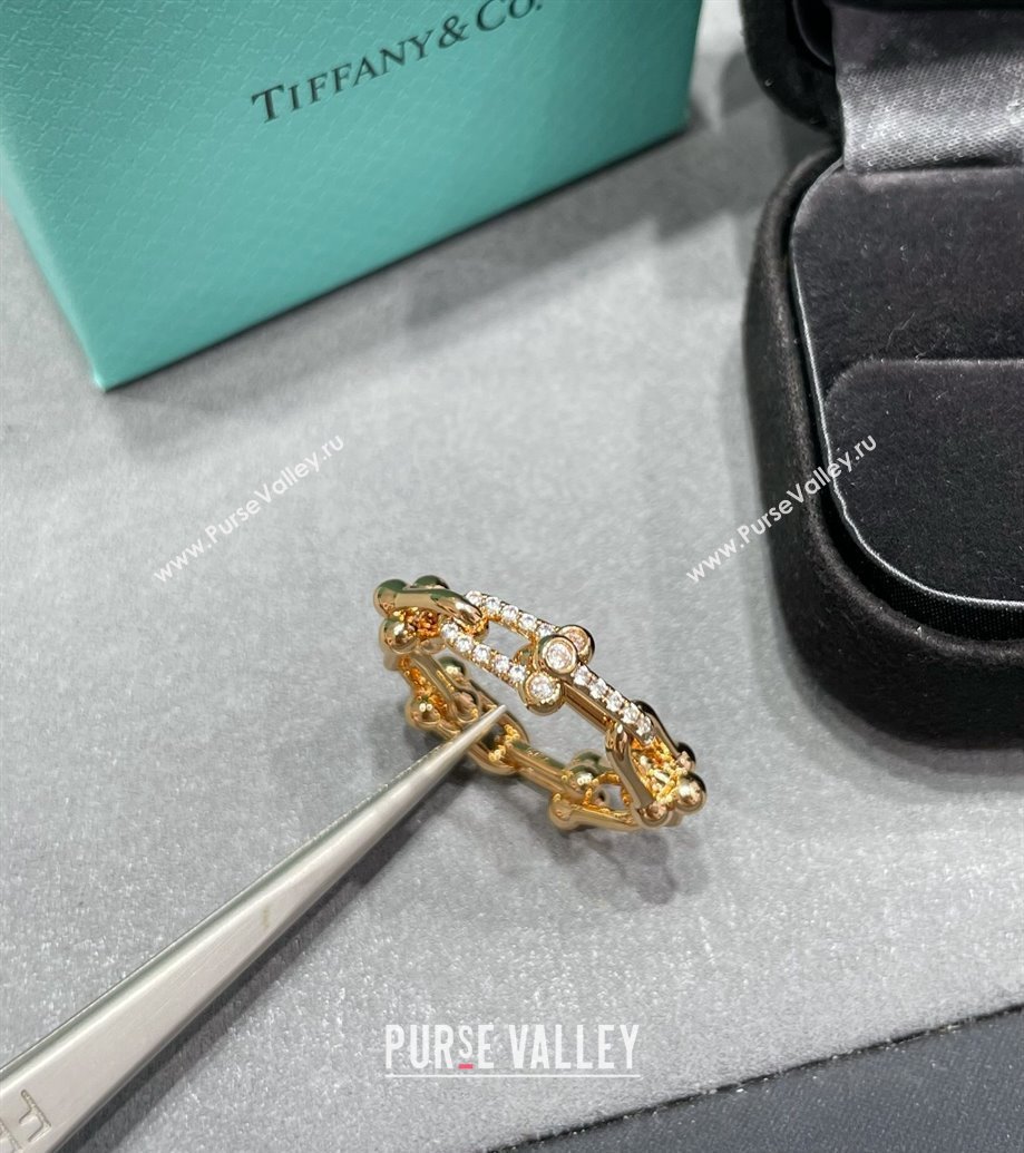 Tiffany HardWear Link Ring with Strass 2024 1127 (YF-241127025)