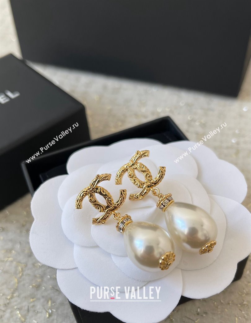 Chanel Pearl Short Earrings 2024 1126 51 (YF-241126051)