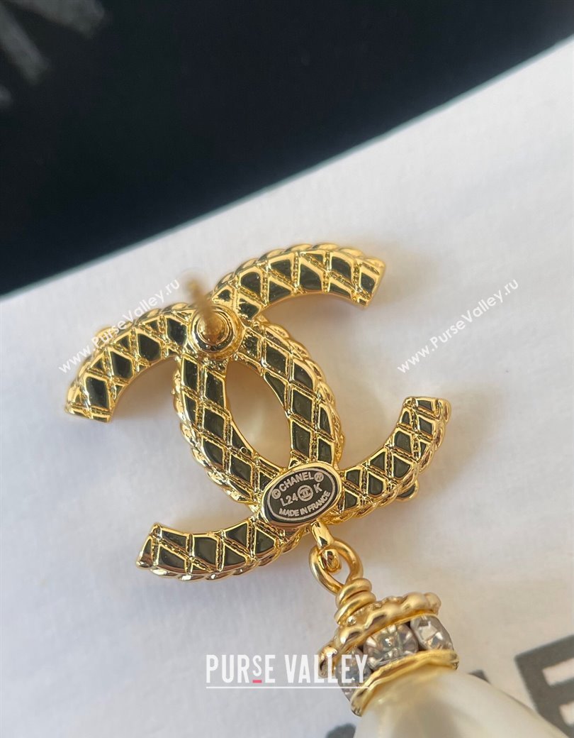 Chanel Pearl Short Earrings 2024 1126 51 (YF-241126051)