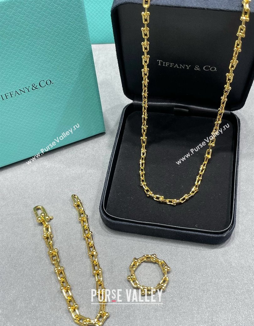 Tiffany HardWear Link Necklace Yellow Gold 2024 1127 (YF-241127026)