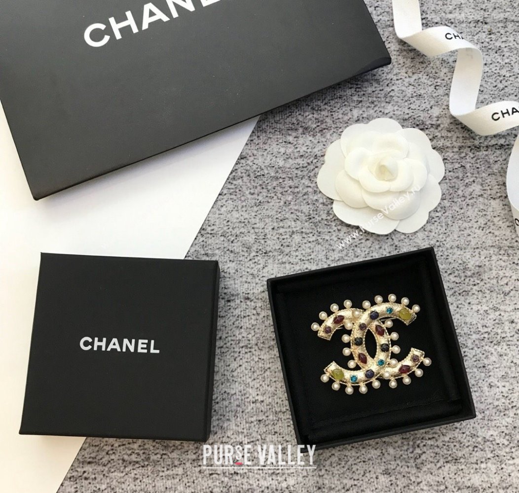 Chanel Stone Charm CC Brooch 2024 1126 (YF-241126036)