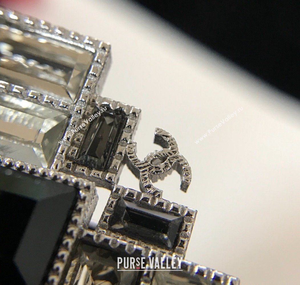 Chanel Strass Brooch Black 2024 1126 39 (YF-241126039)