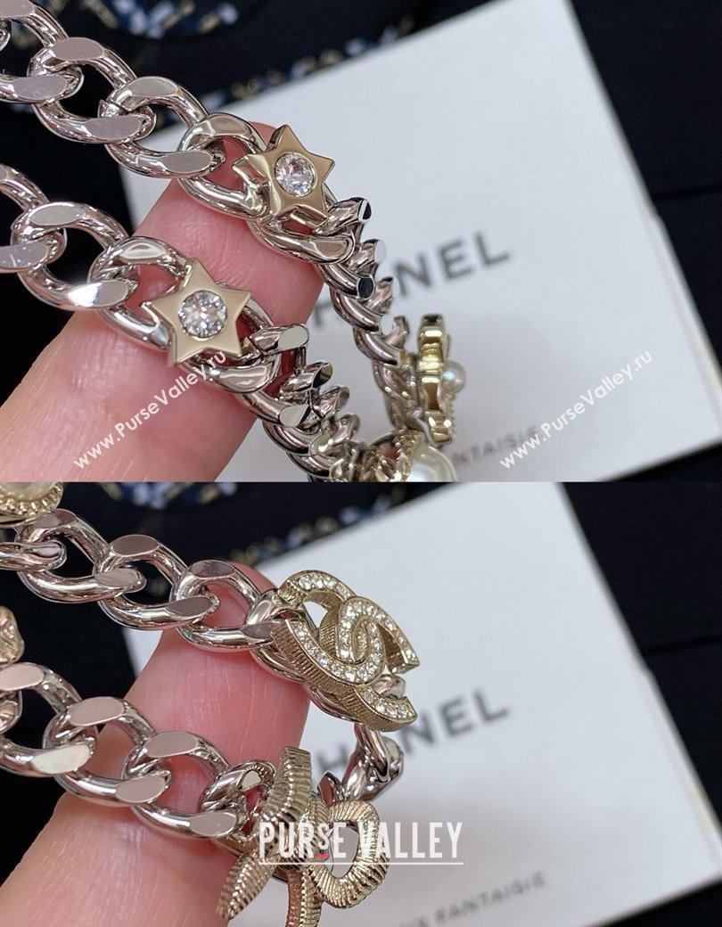 Chanel Chain Choker Necklace with Bow 2024 1127 (YF-241127007)