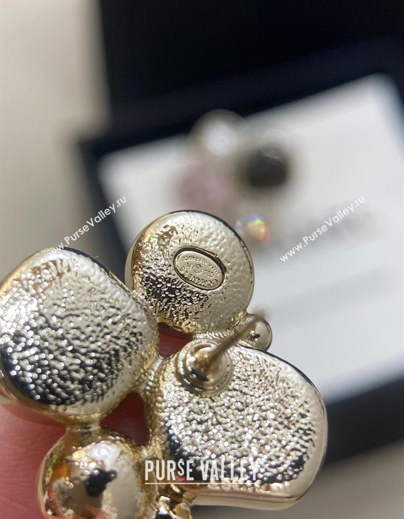 Chanel Stone Bloom Stud Earrings Pink 2026 CH010806 (YF-260109103)