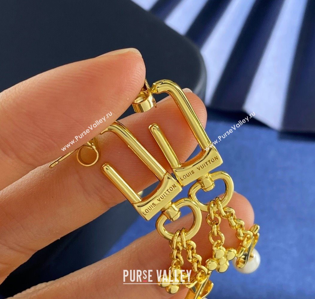 Louis Vuitton LV Iconic Hook Earrings Yellow Gold 2026 0110 (YF-260110035)