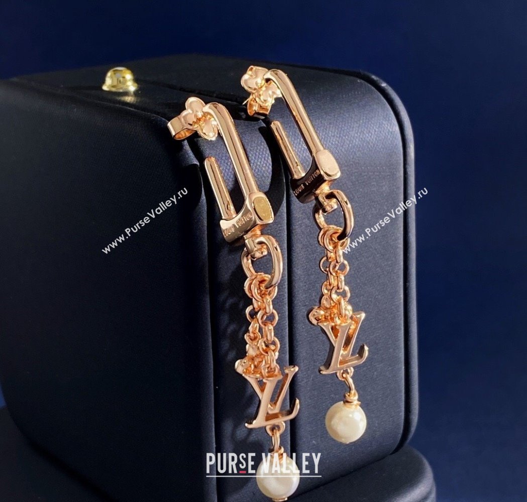 Louis Vuitton LV Iconic Hook Earrings Rose Gold 2026 0110 (YF-260110034)