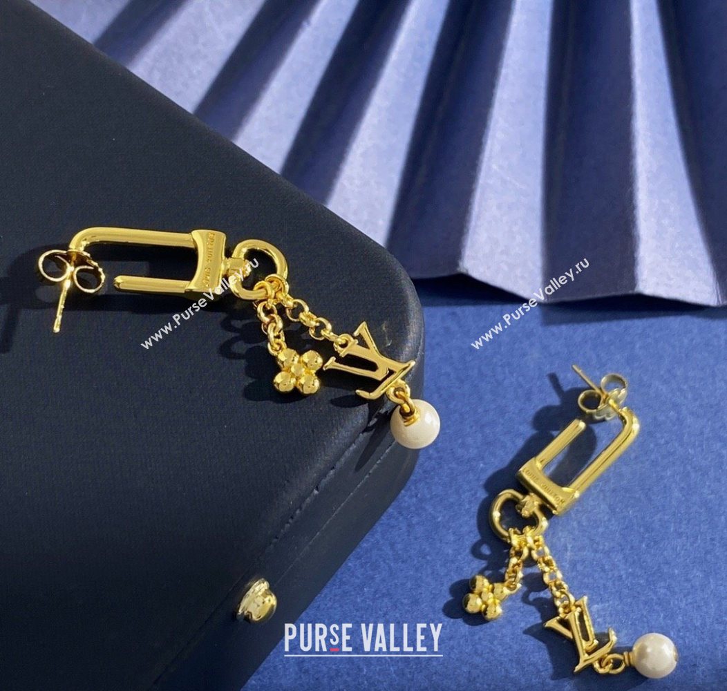 Louis Vuitton LV Iconic Hook Earrings Yellow Gold 2026 0110 (YF-260110035)