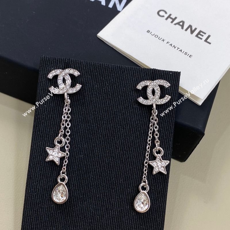 Chanel Star and Strass Earrings Silver 2026 0108 (YF-260108109)