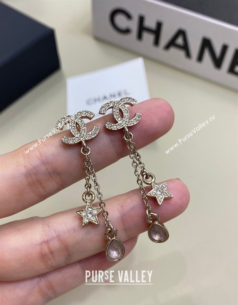 Chanel Star and Strass Earrings Pink 2026 0108 (YF-260108110)