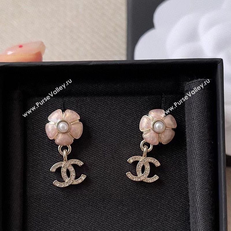 Chanel Bloom Short Earrings Pink 2026 0108 (YF-260108113)