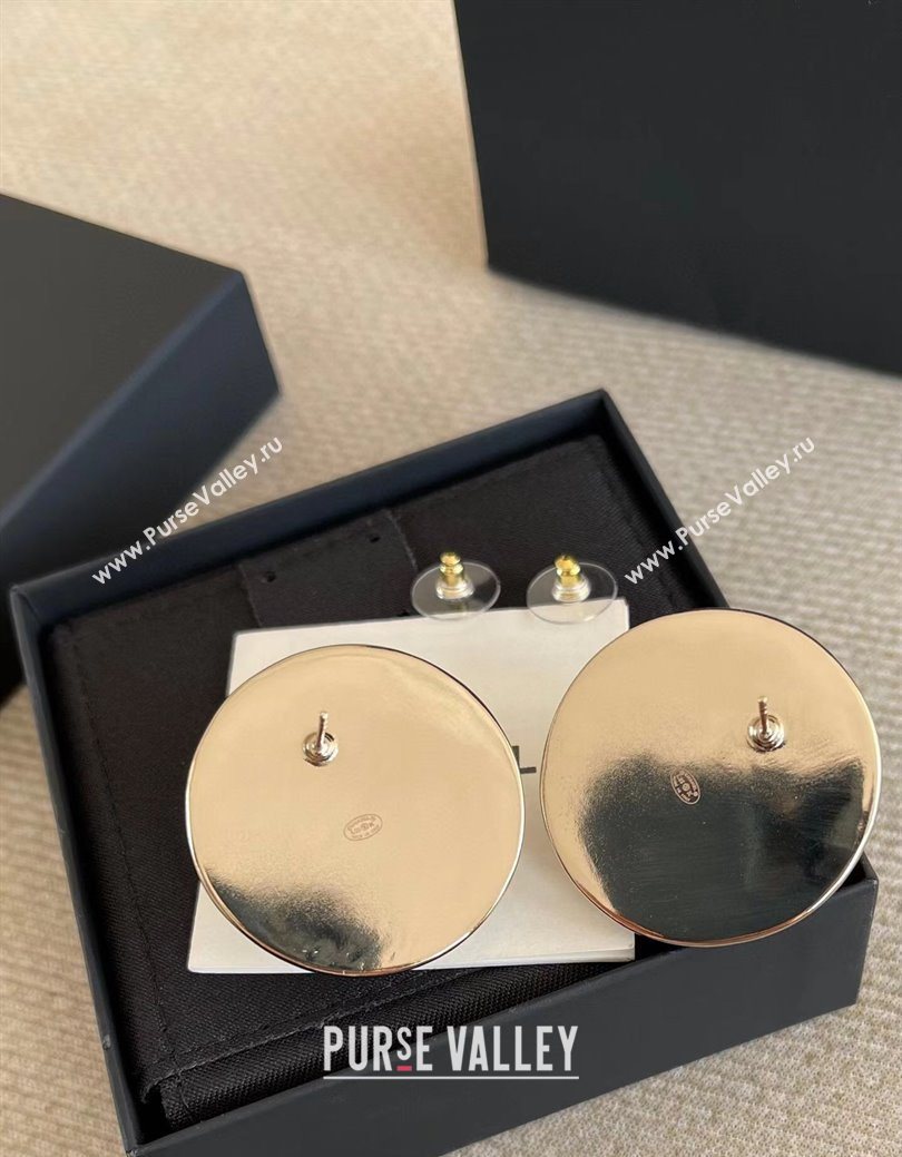 Chanel Large Studs Earrings White 2026 0108 (YF-260108114)
