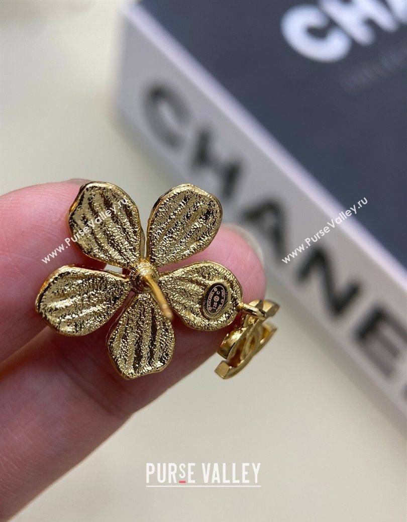 Chanel Camellia Bloom Short Earrings Gold 2026 0108 (YF-260108116)