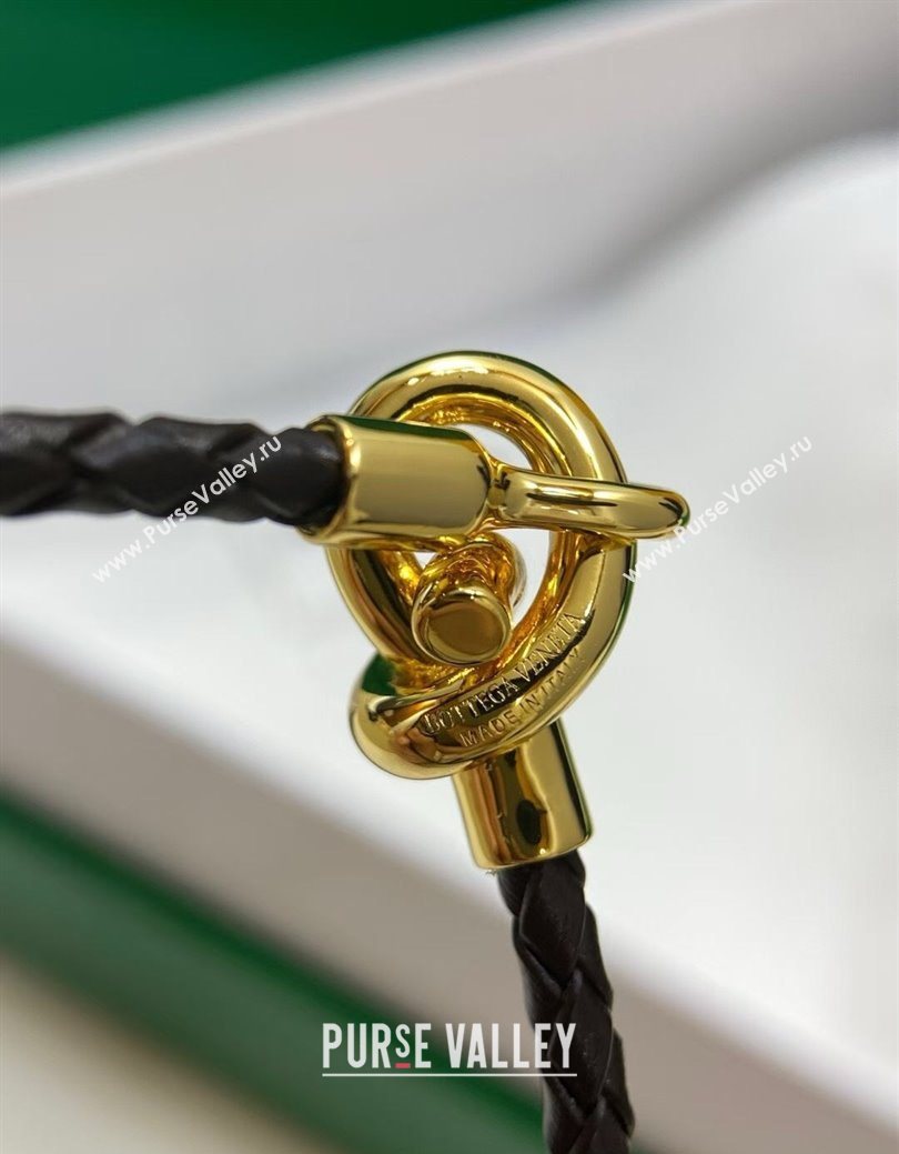 Bottega Veneta Leather Knot Bracelet Fondant Brown 2026 846029 (YF-260109010)