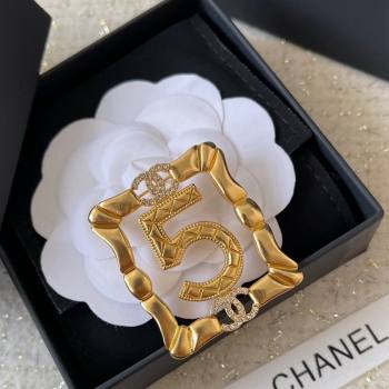 Chanel Framed 5 Brooch Gold 2024 0729 (YF-240729131)