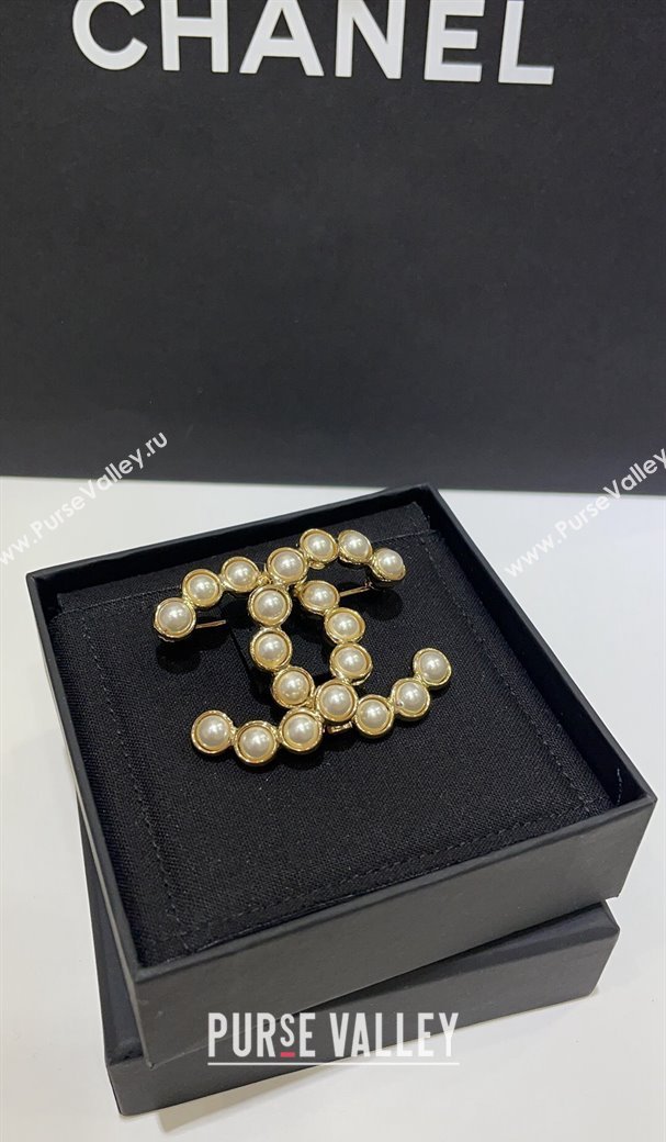 Chanel Pearls CC Brooch 2024 0730 (YF-240730029)