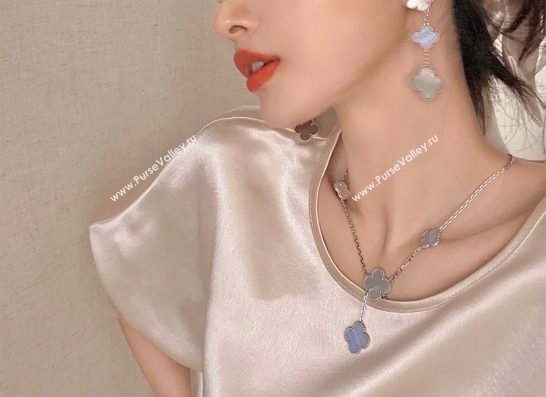 Van Cleef Arpels Magic Alhambra necklace, 6 motifs White/Grey 2025 0114 (YF-250114089)