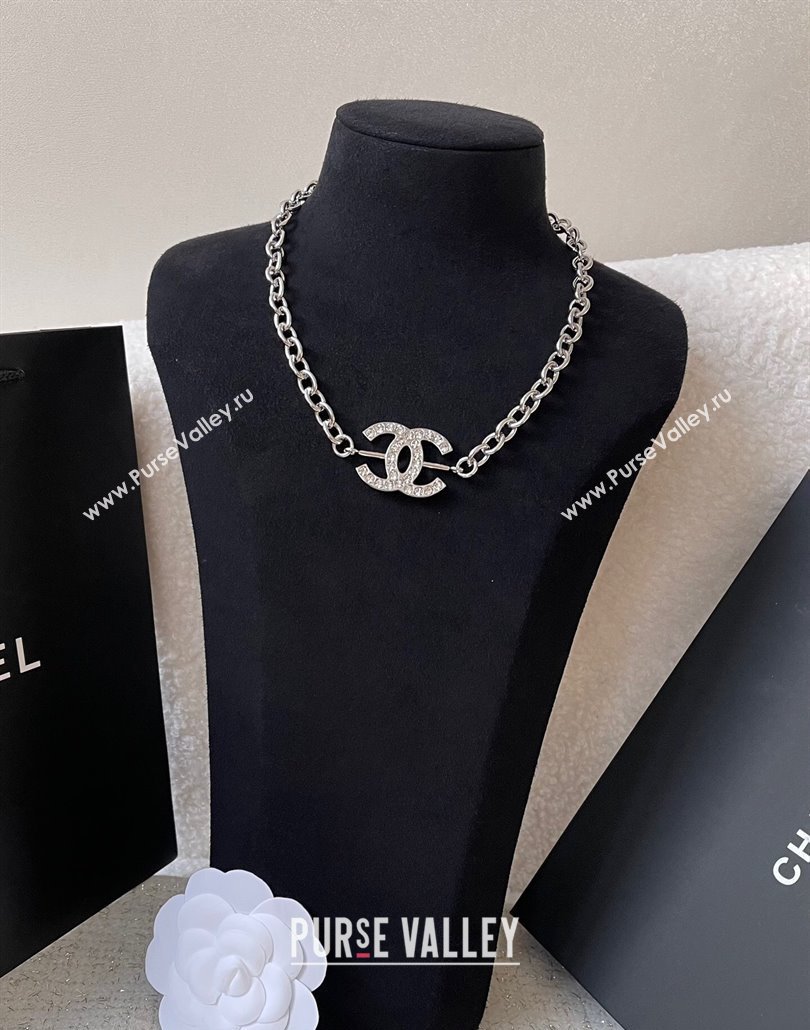 Chanel Chain Necklace Silver 2025 011301 (YF-250113077)