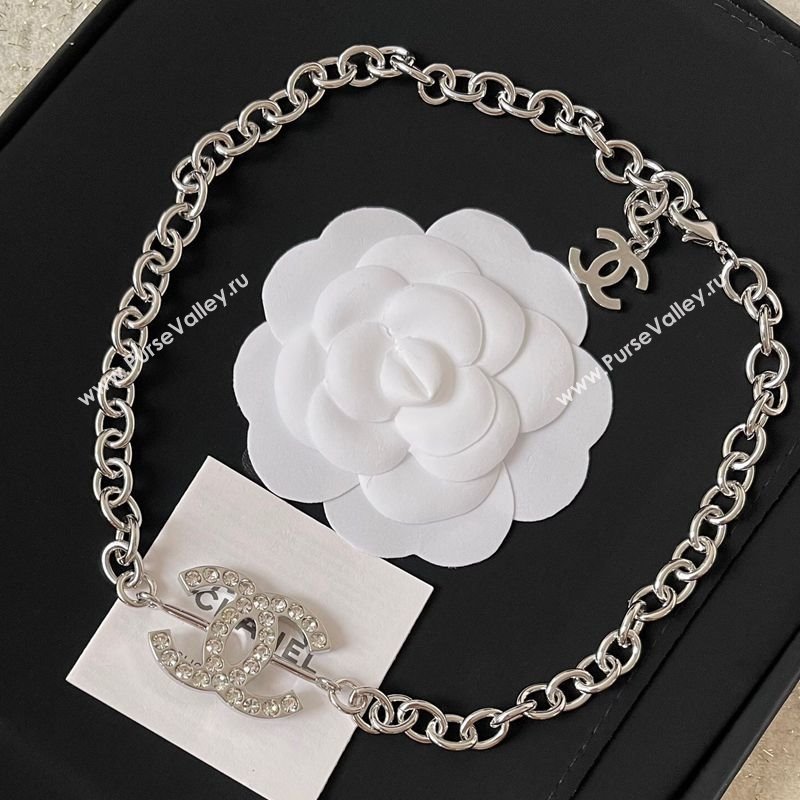 Chanel Chain Necklace Silver 2025 011301 (YF-250113077)