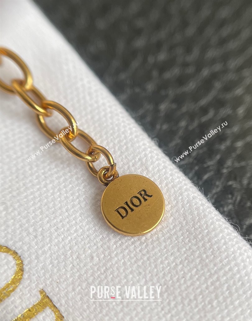Dior Heart Lucky Charm Bracelet Aged Gold 2025 (YF-250113104)