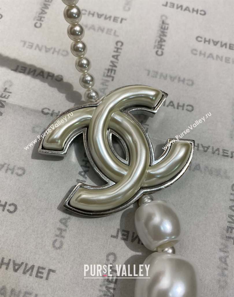 Chanel Maxi Resin Necklace White 2025 0114 (YF-250114029)