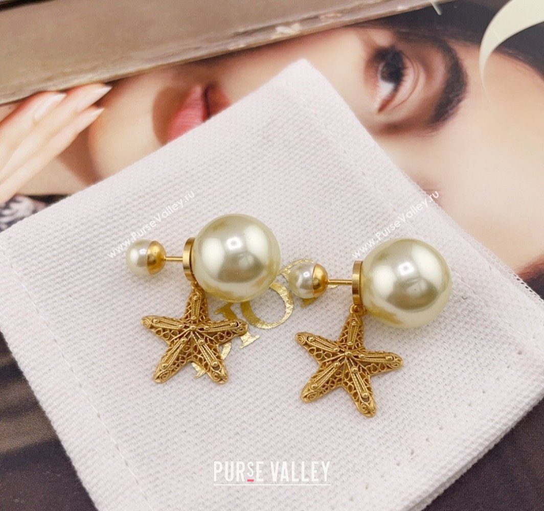 Dior Ocean Tribales Earrings with Starfish 2025 (YF-250113111)